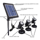 Projecteur Solaire Pour Jardin Et Piscine À 3 Têtes LED RGB Étanche IP68 Autonomie Jusqu’à 20 Heures - www.yonis-shop.com