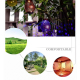 Lanterne Solaire LED Suspendue En Fer Pour Décoration De Cour IP65 Autonomie 8 Heures Recharge Automatique - www.yonis-shop.com
