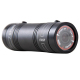 Caméra sport cylindrique noire Full HD vue de trois-quarts révélant son objectif grand angle étanche. - Yonis Y-cs9g32-bis