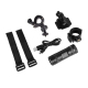Caméra sport tube étanche noire et ses accessoires de fixation avec câble de charge USB - Yonis Y-cs9g32-bis