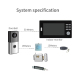 Interphone Vidéo Sans Fil 720P Avec Vision Nocturne Et Fonction Parler Surveillance - www.yonis-shop.com