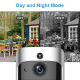 Interphone Vidéo Sans Fil Vision Nocturne WiFi Sécurité Maison Moniteur Enregistrement Visuel Appel - www.yonis-shop.com