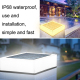 Lampe Solaire De Tête De Colonne Pour Jardin Étanche IP68 À Trois Couleurs Avec Allumage Automatique - www.yonis-shop.com