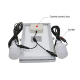 Lampe Solaire LED Extérieure 6W À Lumière Blanche IP44 Système Séparé 5M Autonomie 5 À 10 Heures - www.yonis-shop.com