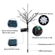 Lampe Solaire De Jardin Lotus À 16 LED Multicolores IP65 Hauteur 70 Cm Autonomie 10 À 18 Heures - www.yonis-shop.com