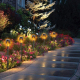 Lampes Solaires LED À Flamme Pour Jardin Et Pelouse Lot De 2 Étanches 12 LED Autonomie De 6 À 12 Heures - www.yonis-shop.com