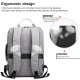 Sac À Dos Ordinateur Multifonction Résistant À L'eau Avec Bretelles Ergonomiques Et Compartiments Multiples Pour Voyage - www...