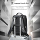 Sac À Dos Ordinateur Grande Capacité En Cuir Véritable Avec Port USB Type-C Noir - www.yonis-shop.com