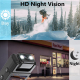 Caméscope Numérique HD 1080P Rotation 180 Degrés Vision Nocturne WiFi Écran 1.3 Pouces Pour Sports Conférences et Enregistrem...