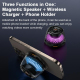 Mini Enceinte Bluetooth RGB Portable Haut-Parleur Sans Fil Chargeur Téléphone Magnétique Son Haute Définition Autonomie 3-5 H...