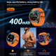 Montre Connectée Avec Écouteurs Intégrés Écran HD 1.53 Pouces Appels Bluetooth NFC Fréquence Cardiaque Argent et - www.yonis-...