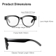 Lunettes Intelligentes Connectées Avec Caméra 8 MP Photos Vidéos Appels Bluetooth Assistant Vocal IA Et Traduction - www.yoni...