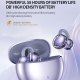 Ecouteurs Bluetooth Mini Invisibles Sans Fil Avec Réduction Active Du Bruit Et Confort Nuage Léger Couleur Violette - www.yon...