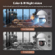 Caméra Ampoule De Surveillance E27 5MP Avec Éclairage LED Vision Nocturne Audio Bidirectionnel Et Rotation 355° - www.yonis-s...