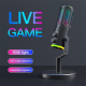 Microphone RGB Avec Réduction De Bruit Pour Streaming Enregistrement Et Gaming - www.yonis-shop.com