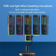 Microphone RGB Avec Réduction De Bruit Pour Streaming Enregistrement Et Gaming - www.yonis-shop.com
