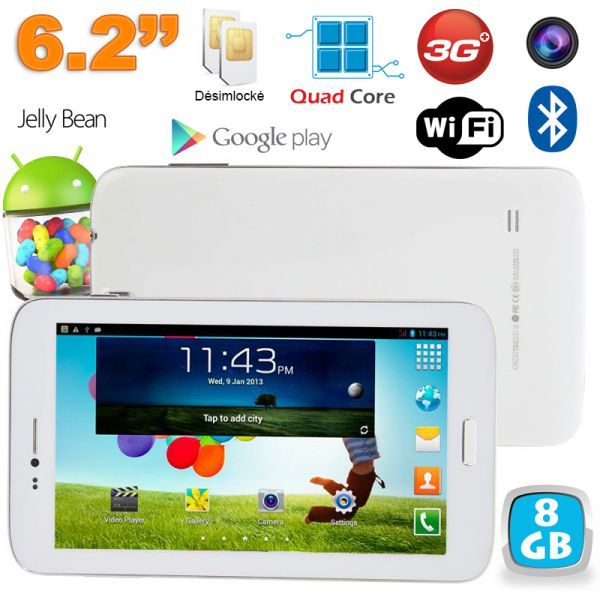 Phablette 6 pouces Dual SIM