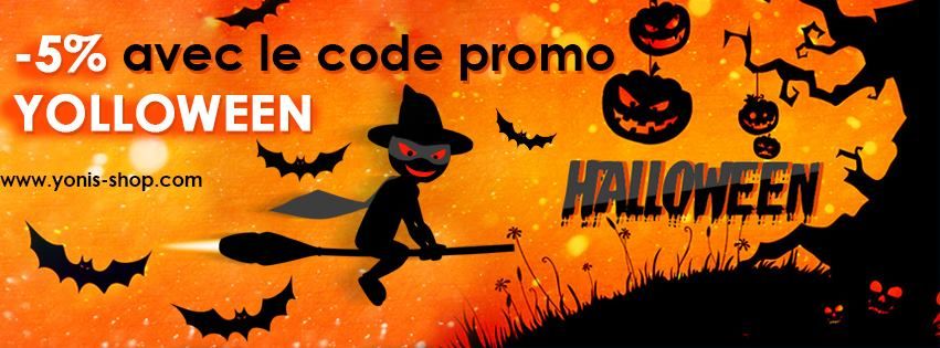 Halloween chez Yoni Shop avec code promo