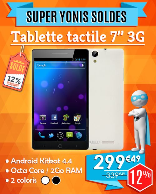 tablette android 7pouces puissante et en soldes