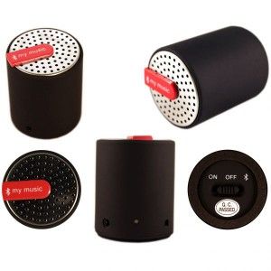 mini enceinte bluetooth universelle smartphone tablette noir