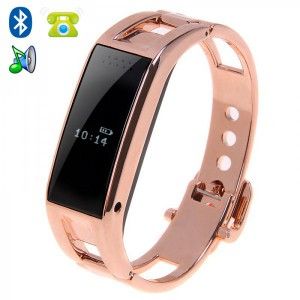 montre connectee bluetooth iphone android oled appel sms podometre or