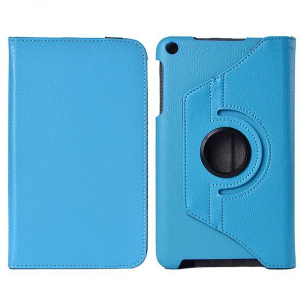 Housse Cover Flip Holder 360&deg; bleue pour Asus Memo Pad 8 pouces