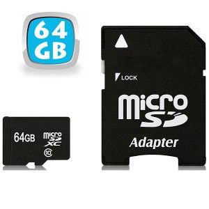 Carte Micro SD SDXC 64 Go classe 10 