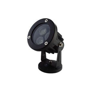 Projecteur ext&eacute;rieur LED blanc chaud aluminium jardin 6W 480LM