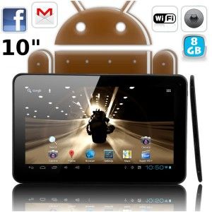 Tablette tactile 10 pouces Android 4.4 KitKat Quad Core 8 Go Blanc