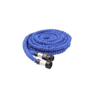 Tuyau d'arrosage 8 m extensible 23 m&egrave;tres r&eacute;tractable anti-n&oelig;ud bleu