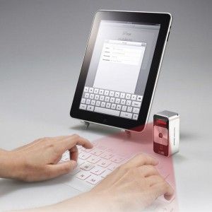 clavier bluetooth ordinateur tablette clavier laser virtuel bluetooth de poche a projection qwerty 63 touches