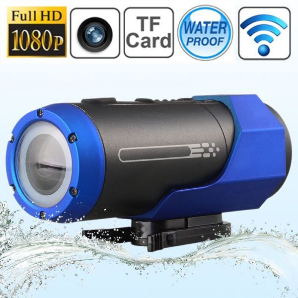 mini camera sport wifi mini camera sport wifi full hd 1080p etanche grand angle 150 bleu
