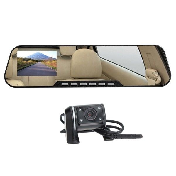 Retroviseur boite noire voiture camera recul hd 720p vision nocturne