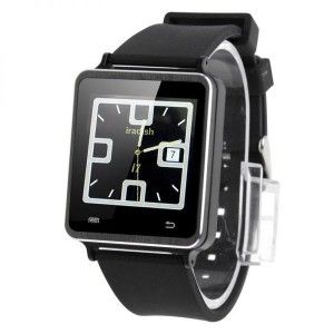 Smartwatch connectée Smartwatch connectée multifonction Bluetooth radio FM podomètre noir