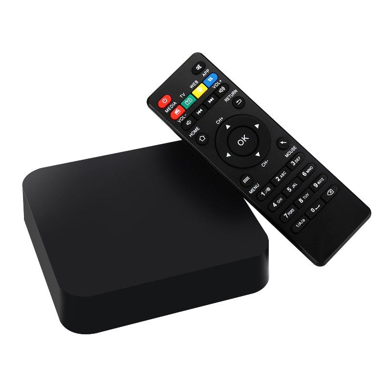 Mini PC Android TV Box Kodi m&eacute;dia player 4K Smart TV 3D WiFi 8Go Noir