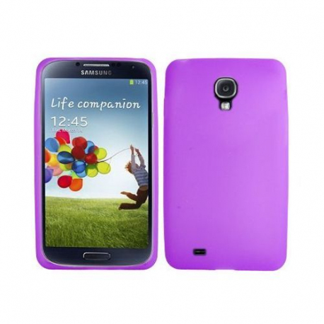 Housse-Samsung-Galaxy-S4-I9500-coque-silicone-Violet-5-pouces