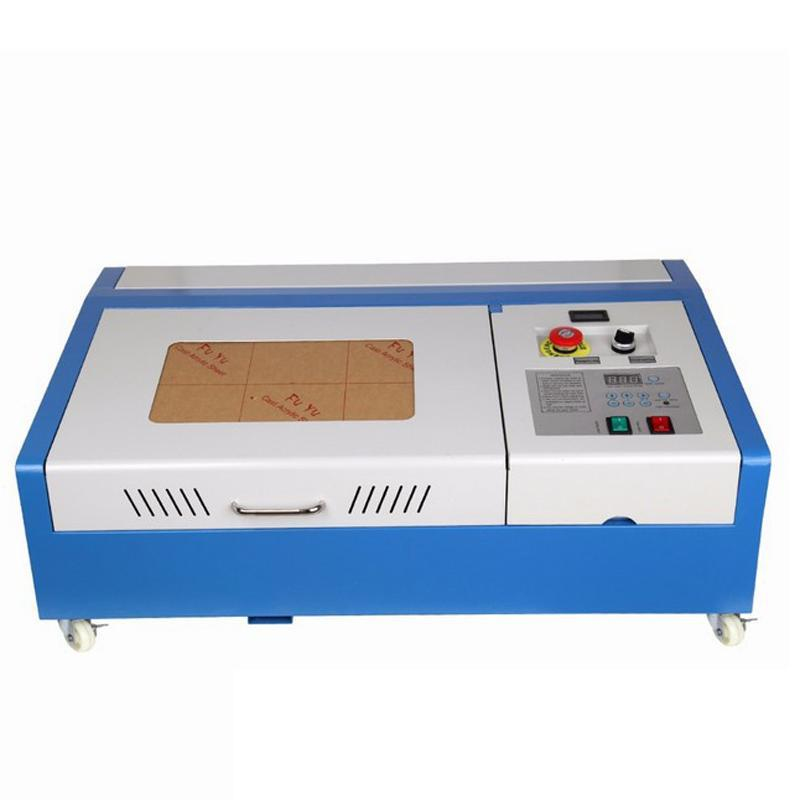  Machine &Agrave; Graver CO2 Haute Pr&eacute;cision Pour Bois Et Cuir Avec &Eacute;cran LCD Et Connexion USB