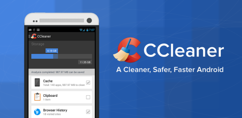 Ccleaner est maintenant disponible sur Android