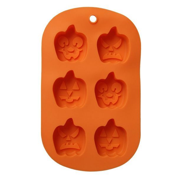 Moule en silicone orange forme citrouille