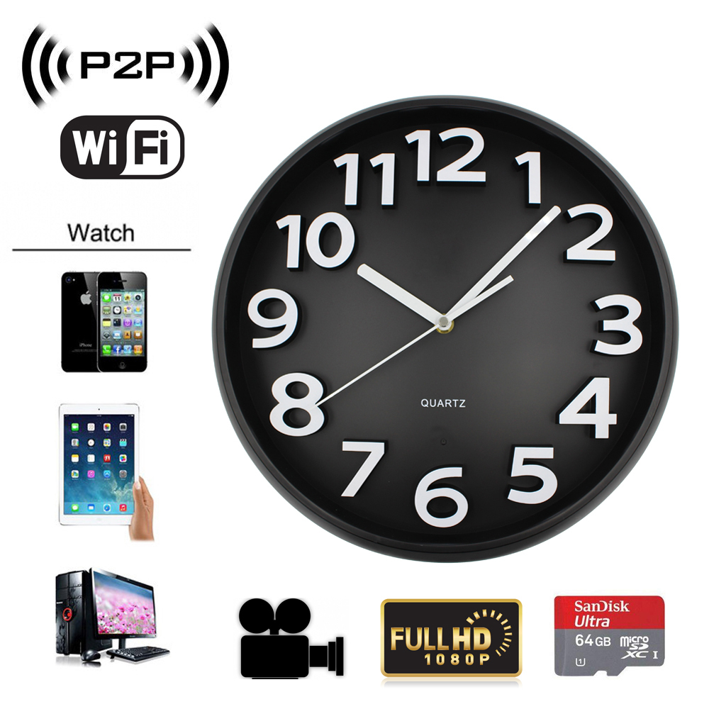 une pendule murale espion avec de nombreux points forts