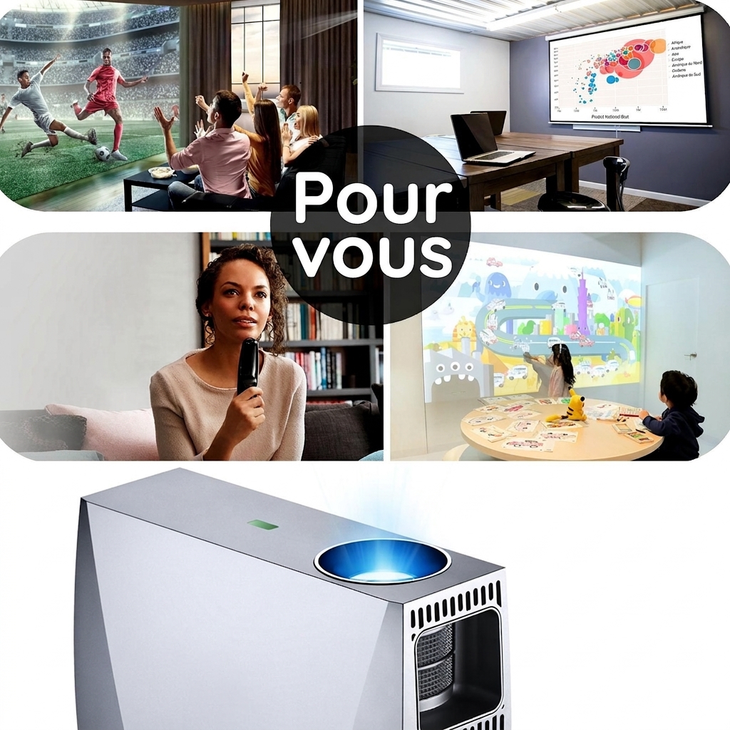 Un projecteur vidéo ultra portable grâce à sa taille et son poids