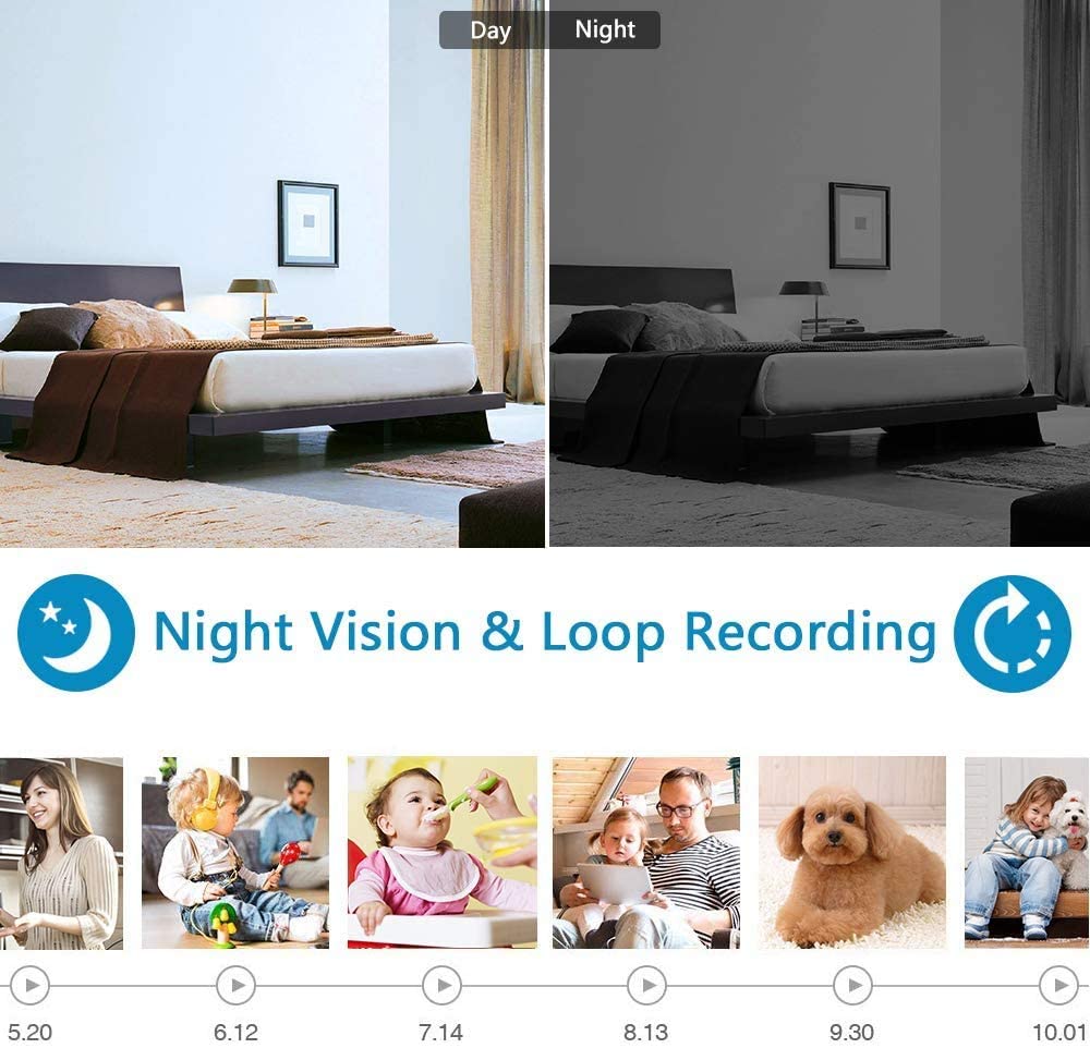 Une caméra espion efficace même de nuit grâce à ses capteurs IR
