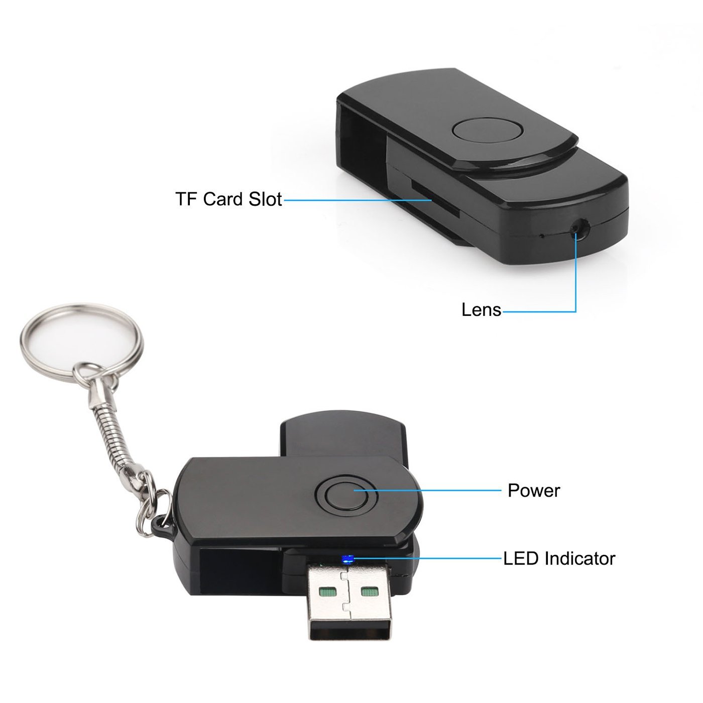 Une clé usb caméra espion haute définition
